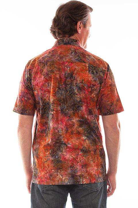 Scully Leather Farthest Point Currant S/S Batik Tribal Watercolors - Scully Leather - Flyclothing LLC