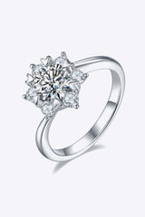 1 Carat Moissanite Zircon Ring - Trendsi - Flyclothing LLC