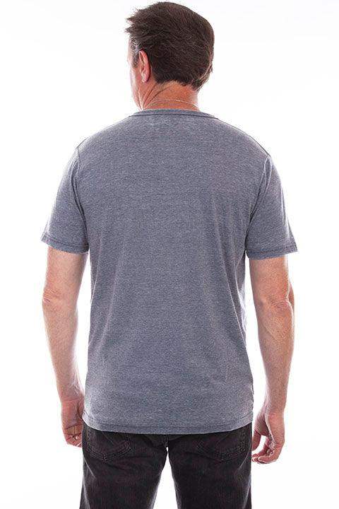 Scully Leather Denim S/S Henley - Scully Leather - Flyclothing LLC