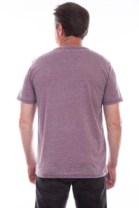 Scully Leather Wine S/S Henley - Scully Leather - Flyclothing LLC