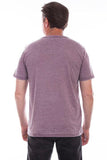 Scully Leather Wine S/S Henley - Scully Leather