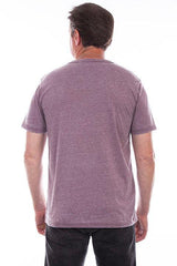 Scully Leather Wine S/S Henley - Scully Leather