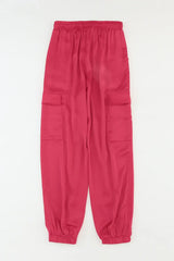 Long Tie Waist Pocketed Pants - Trendsi - Flyclothing LLC