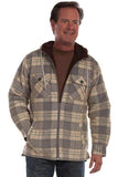 Scully Leather Farthest Point Blue-Tan Sherpa Lined Corduroy Hoodie - Scully Leather - Flyclothing LLC
