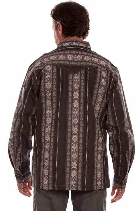 Scully Leather Farthest Point Charcoal Jaquard Shirt/Jacket - Scully Leather - Flyclothing LLC