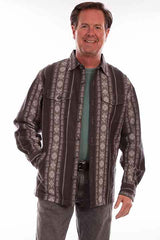 Scully Leather Farthest Point Charcoal Jaquard Shirt/Jacket - Scully Leather - Flyclothing LLC