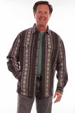 Scully Leather Farthest Point Charcoal Jaquard Shirt/Jacket - Scully Leather