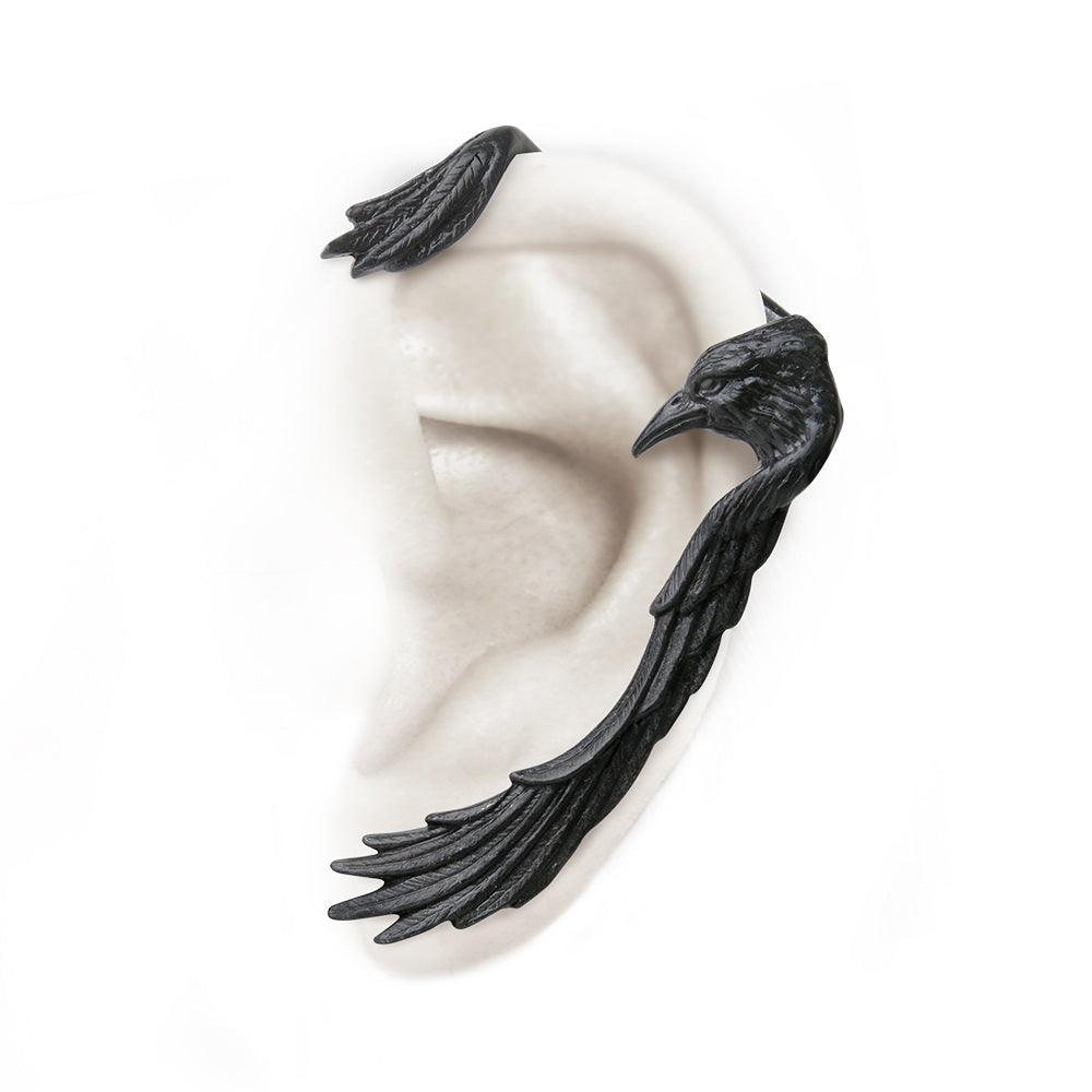 Alchemy Gothic Raven Ear-wing Ear Wrap - Flyclothing LLC