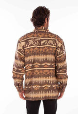 Scully Leather 100% Cotton Brown Buffalo Shirt-Jacket Jacket - Scully Leather - Flyclothing LLC