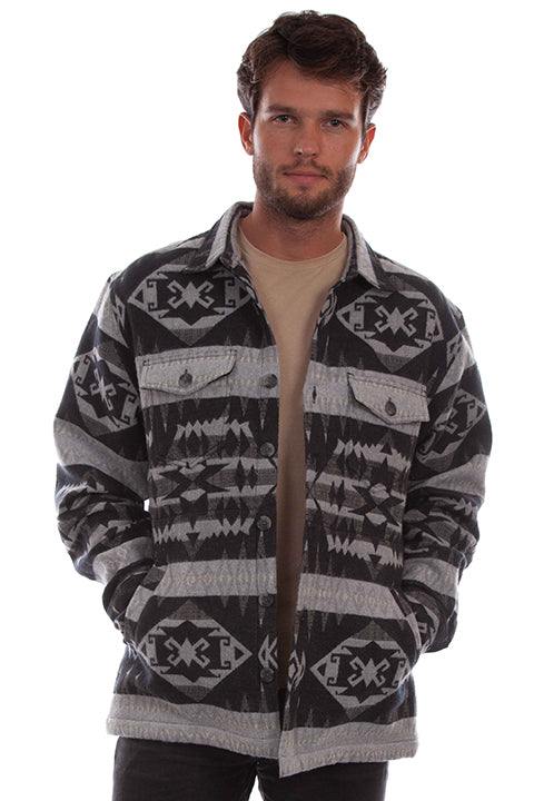 Scully Leather Farthest Point Grey Flannel Shirt/Jacket - Scully Leather