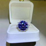 10 Carat Moissanite 925 Sterling Silver Ring - Trendsi