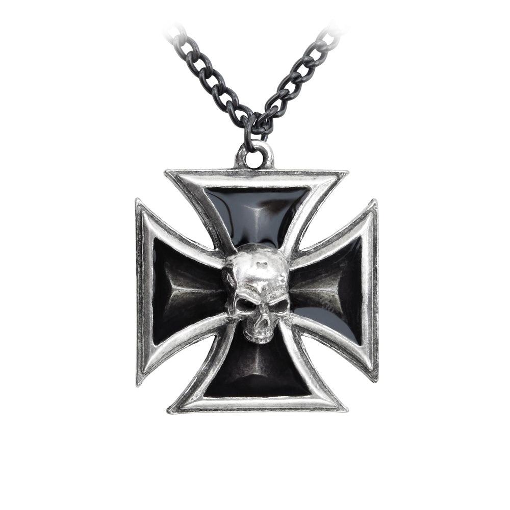 Alchemy Metal-Wear Black Knight's Cross Pendant - Flyclothing LLC