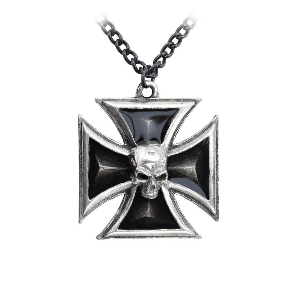Alchemy Metal-Wear Black Knight's Cross Pendant - Alchemy Gothic