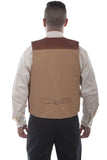 Scully BROWN LEATHER RANGE VEST - Scully Leather