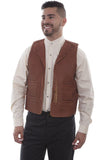 Scully BROWN LEATHER RANGE VEST - Scully Leather