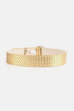 PU Leather Circle Shape Buckle Belt - Trendsi