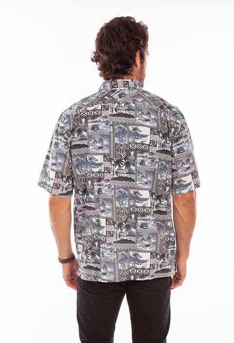 Scully Leather Farthest Point Midnight Sky Hawaiian Shirt - Scully Leather - Flyclothing LLC