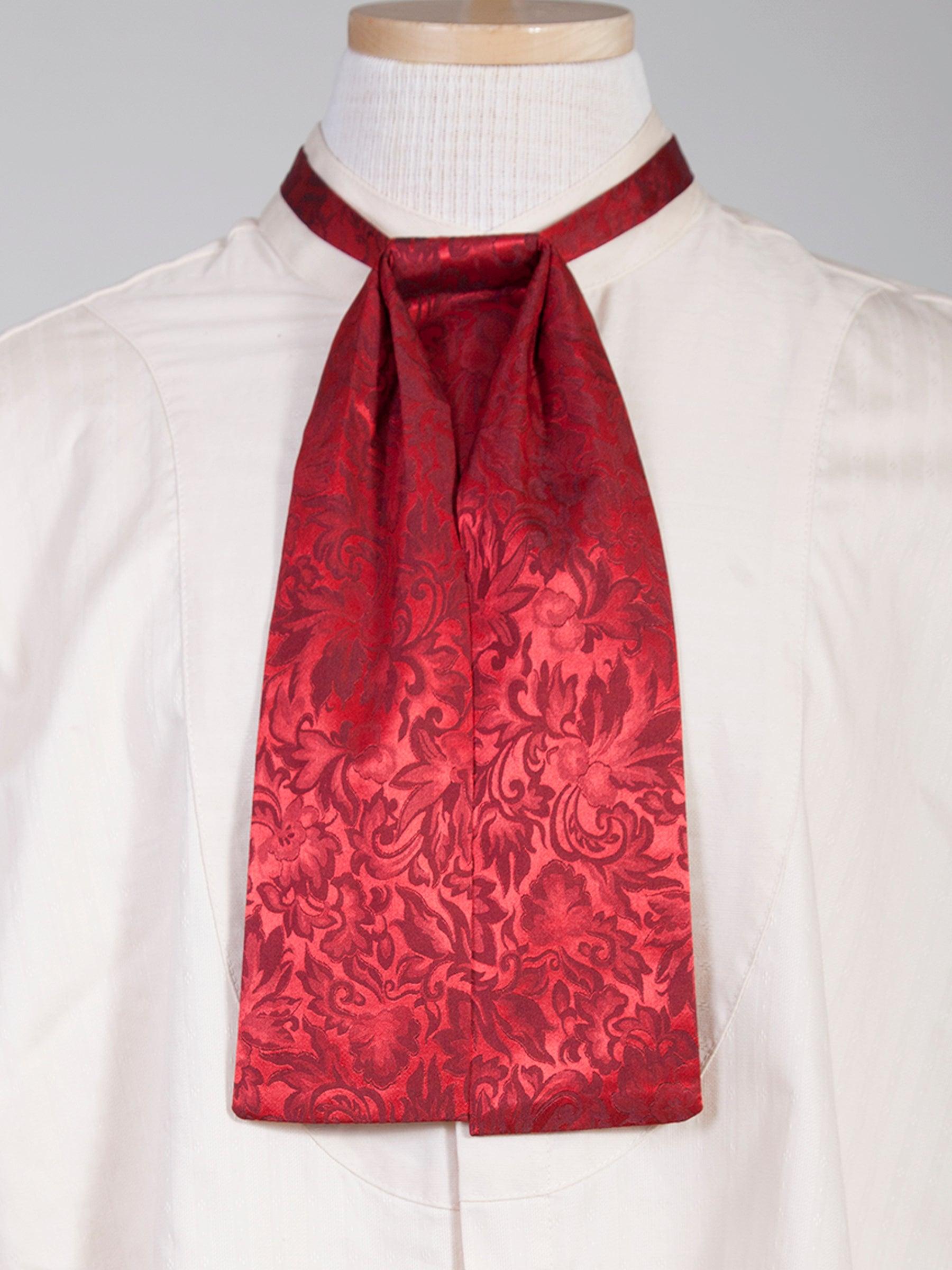 Scully RED SILK PUFF TIE - Flyclothing LLC