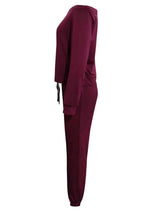 Off-Shoulder Top and Pants Set - Trendsi - Flyclothing LLC