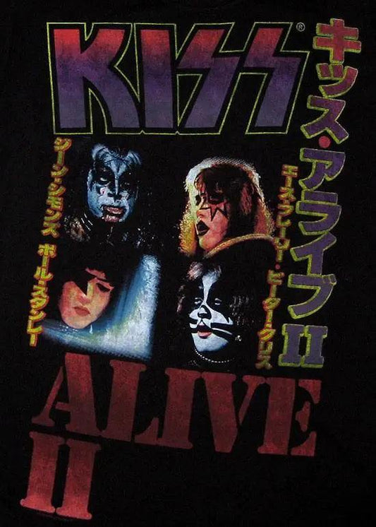 KISS '77 Alive II Shirt Japan - KISS