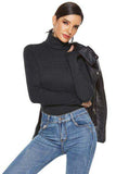 Ribbed Turtleneck Long Sleeve Bodysuit - Trendsi - Flyclothing LLC