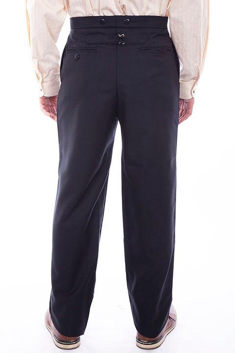 Scully BLACK SOLID WOOL BLEND PANT - Flyclothing LLC