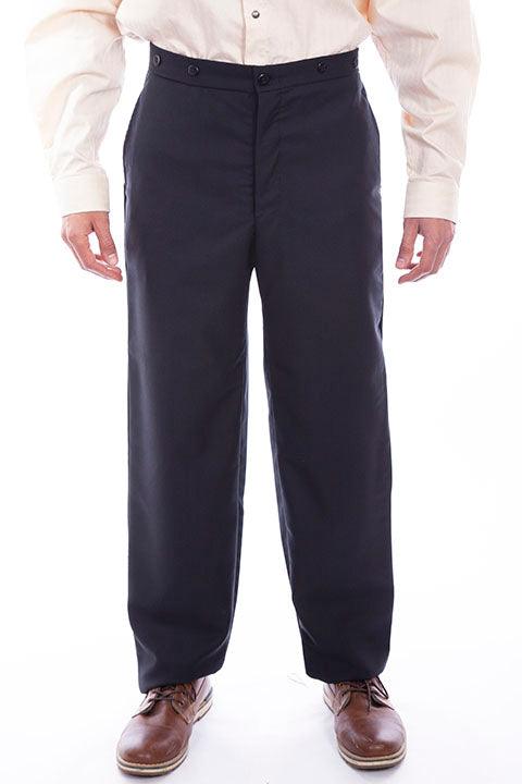 Scully BLACK SOLID WOOL BLEND PANT - Flyclothing LLC