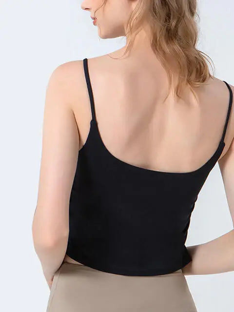 Ruched Sports Cami - Trendsi - Flyclothing LLC
