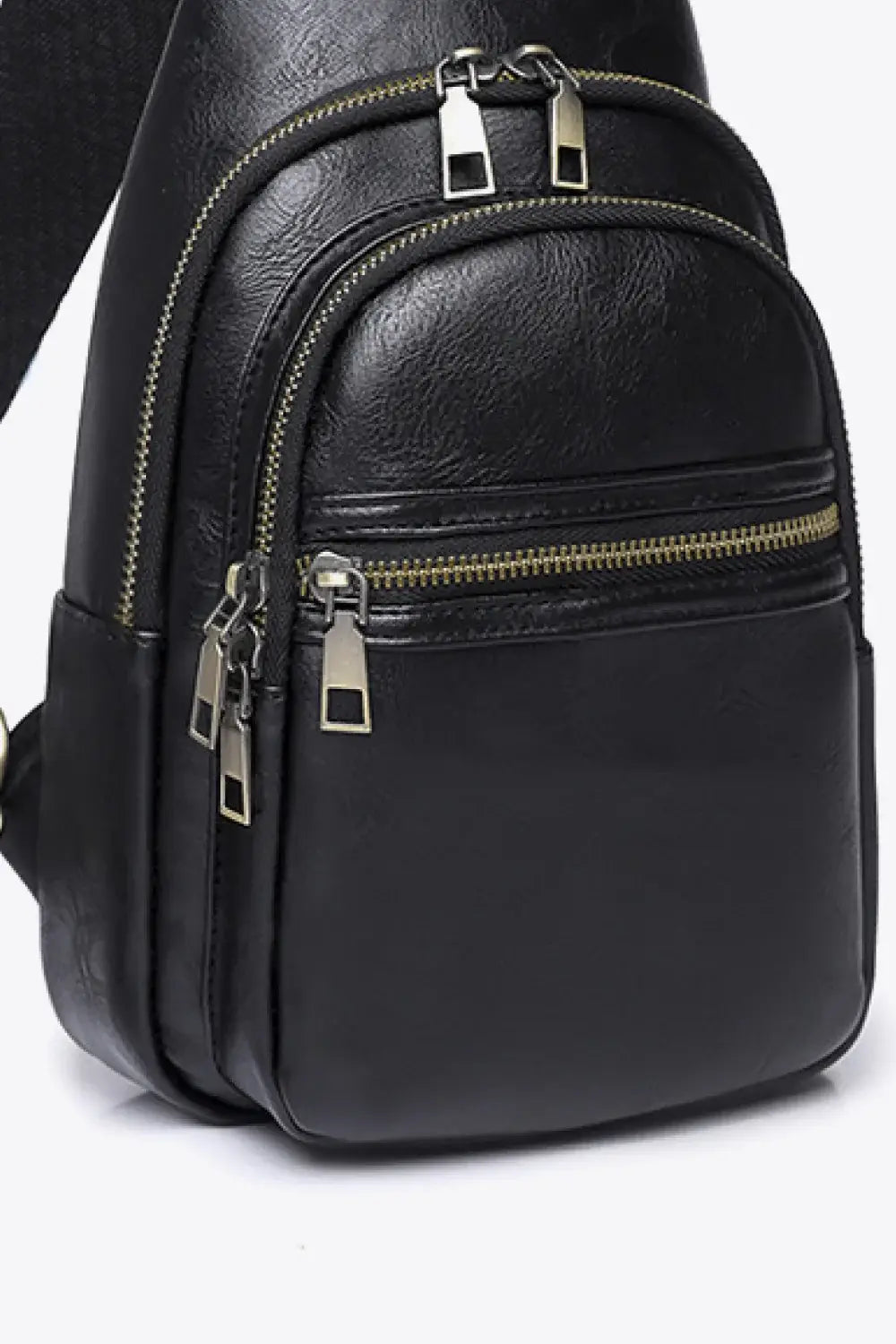It's Your Time PU Leather Sling Bag - Trendsi - Flyclothing LLC