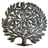 Steel Drum Art -  Lovers Heart 24 inch Tree of Life - Croix des Bouquets - Croix des Bouquets