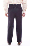 Scully Leather Black Wool Blend Gent Mens Pant - Scully Leather - Flyclothing LLC