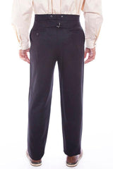 Scully Leather Black Wool Blend Gent Mens Pant - Flyclothing LLC
