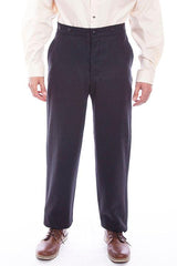 Scully Leather Black Wool Blend Gent Mens Pant - Flyclothing LLC