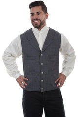 Scully HEATHER GREY 4 POCKET POLYESTER VEST - Scully Leather