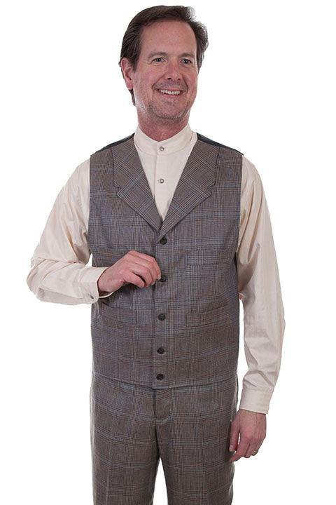 Scully MULTI PLAID 4 POCKET VEST - Scully Leather