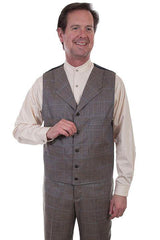 Scully MULTI PLAID 4 POCKET VEST - Scully Leather