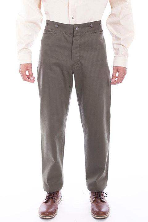 Scully ARMY HERRINGBONE VIGILANTE PANT - Scully Leather - Flyclothing LLC