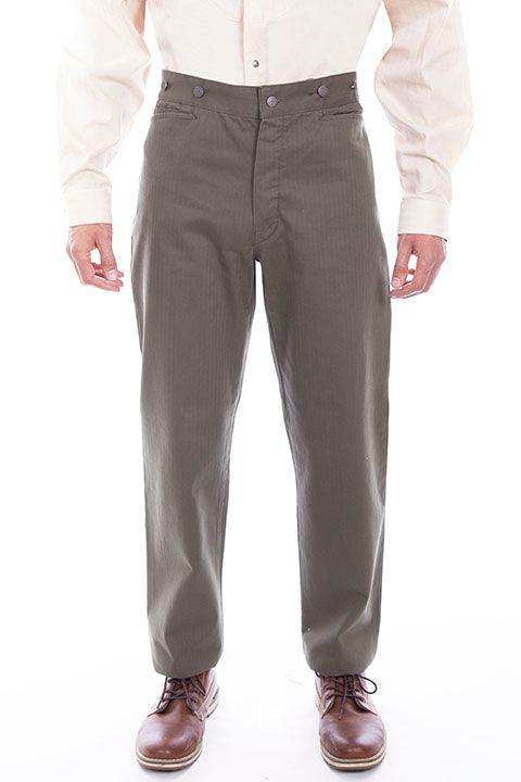 Scully ARMY HERRINGBONE VIGILANTE PANT - Scully Leather - Flyclothing LLC