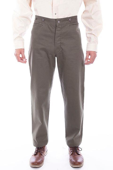 Scully Leather Army Herringbone Vigilante Mens Pant - Scully Leather