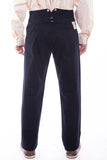 Scully Leather Black Herringbone Vigilante Mens Pant - Scully Leather