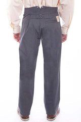 Scully Leather Charcoal Herringbone Vigilante Mens Pant - Scully Leather - Flyclothing LLC