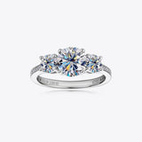 3 Carat Moissanite 925 Sterling Silver Ring - Trendsi