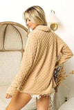 BiBi Checkered Round Neck Thumbhole Long Sleeve Top - Trendsi - Flyclothing LLC