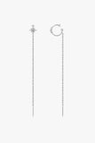 Moissanite 925 Sterling Silver Threader Earrings - Flyclothing LLC