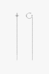 Moissanite 925 Sterling Silver Threader Earrings - Flyclothing LLC