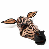 Wood Zebra Mask Wall Hanging - Jedando Handicrafts (H)