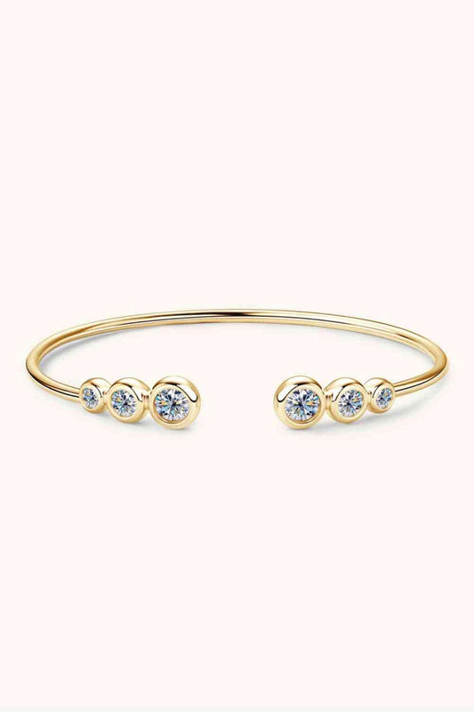 1.8 Carat Moissanite 925 Sterling Silver Bracelet - Trendsi