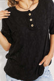 BOMBOM At The Fair Animal Textured Top in Black - Trendsi - Flyclothing LLC