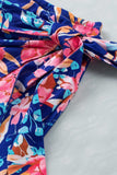 Floral Tied Mini Skirt - Trendsi - Flyclothing LLC