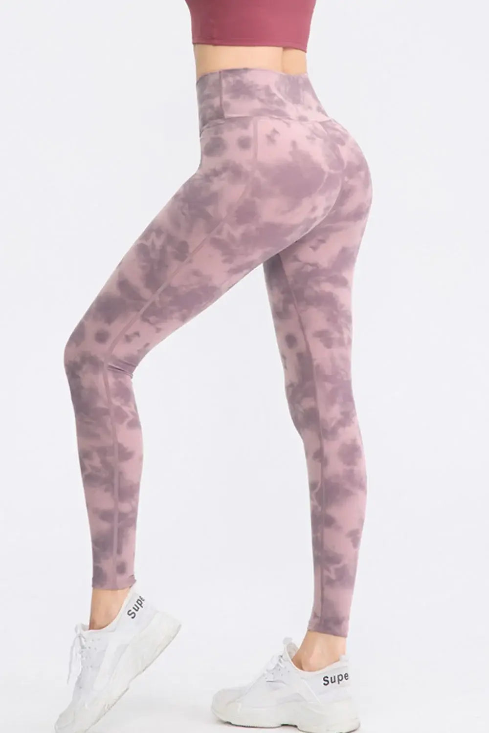 Wide Waistband Slim Fit Long Sports Pants - Trendsi - Flyclothing LLC